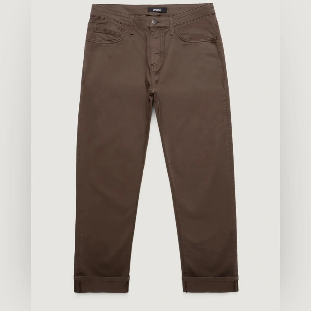 Mavi Men’s Straight Leg Pants Zach Mocho Brown Twill 40x32 5 pocket Stretch
